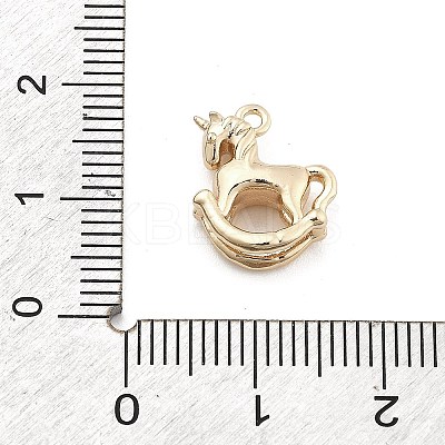 Brass Micro Pave Cubic Zirconia Pendants KK-M306-06G-02-1
