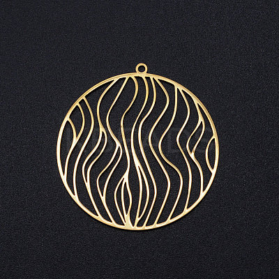 201 Stainless Steel Filigree Charms STAS-T049-T696-2-1