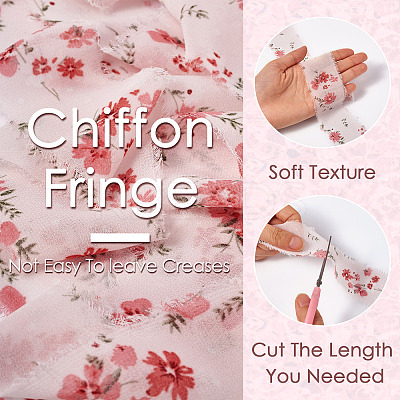 3 Rolls 3 Styles Polyester Printed Ribbons OCOR-TA0001-54-1