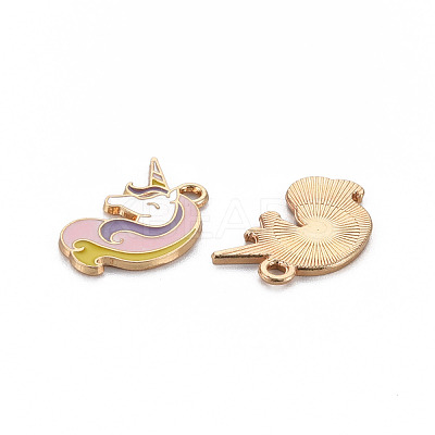 Alloy Enamel Pendants ENAM-S126-066A-NR-1