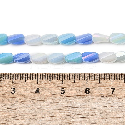 Electroplate Glass Beads Strands EGLA-P065-01A-07-1