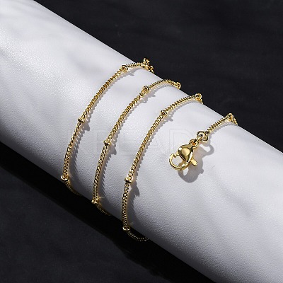Rack Plating Brass Satellite Chain Necklaces for Women NJEW-A035-01G-1