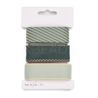 9 Yards 3 Styles Polyester Ribbon SRIB-A014-D01-1