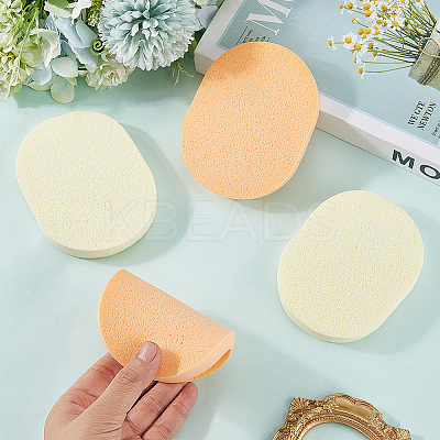 4Pcs 2 Colors PVA Sponge Makeup Powder Puff MRMJ-GF0001-64A-1
