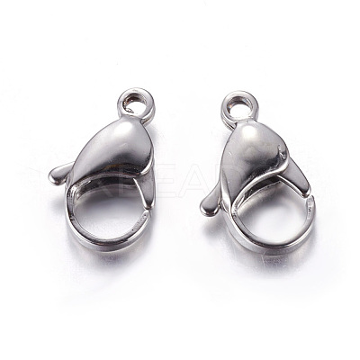 Tarnish Resistant 304 Stainless Steel Lobster Claw Clasps LS-STAS-AB19-1