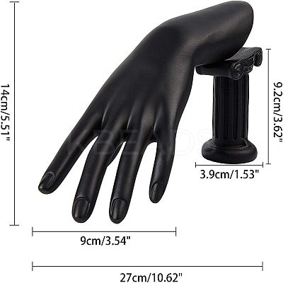 Resin Jewelry Bracelet Display Stands BDIS-WH0005-02-1