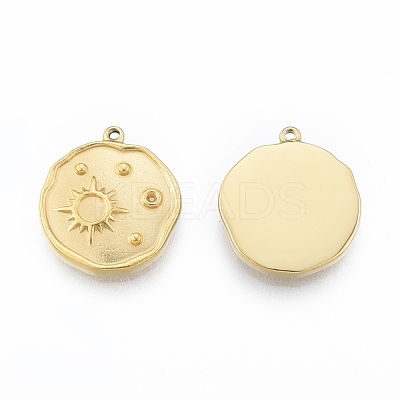 Ion Plating(IP) 304 Stainless Steel Pendant Rhinestone Settings STAS-N097-251LG-1