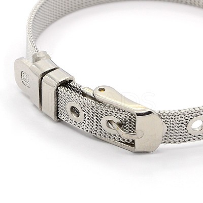 Tarnish Resistant Fashionable Unisex 304 Stainless Steel Watch Band Wristband Bracelets BJEW-F065A-01-1