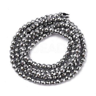Non-Magnetic Synthetic Hematite Beads Strands X-G-G093-2mm-1