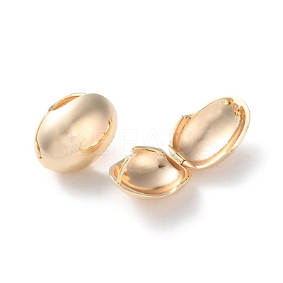 Rack Plating Oval Brass Hoop Earrings Long-Lasting Plated EJEW-S241-01G-1