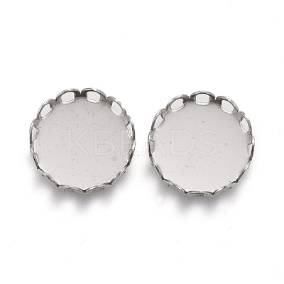 Tarnish Resistant 304 Stainless Steel Cabochon Settings STAS-P249-16G-P-1
