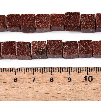 Synthetic Goldstone Beads Strands G-T139-8x8-18A-1