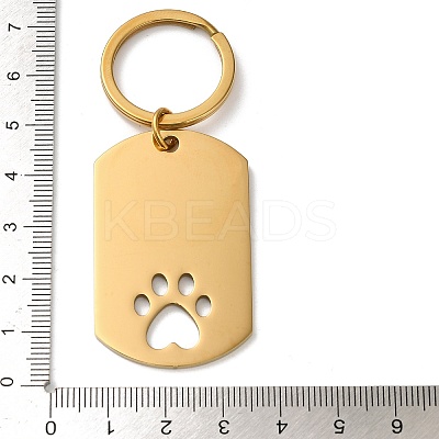 304 Stainless Steel Keychains STAS-H481-02G-1