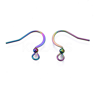 Ion Plating(IP) 304 Stainless Steel French Earring Hooks STAS-S119-014B-1