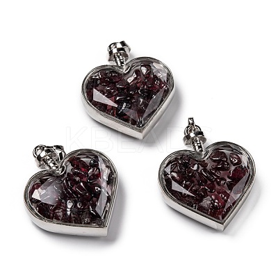Glass Bottle Pendants G-Z010-02A-1
