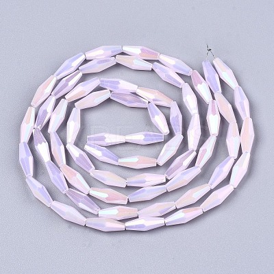 Electroplate Glass Beads Strands EGLA-S194-03A-B05-1