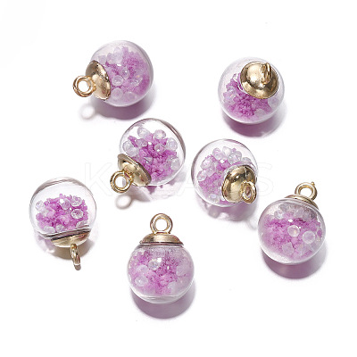Luminous Glow in the Dark Glass Ball Pendant PW-WG33078-23-1