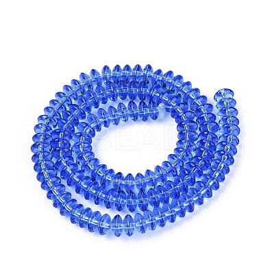 Transparent Glass Beads Strands GLAA-Q113-02A-A08-1