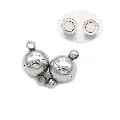 Brass Magnetic Clasps with Loops LS-X-KK-M058-P-1