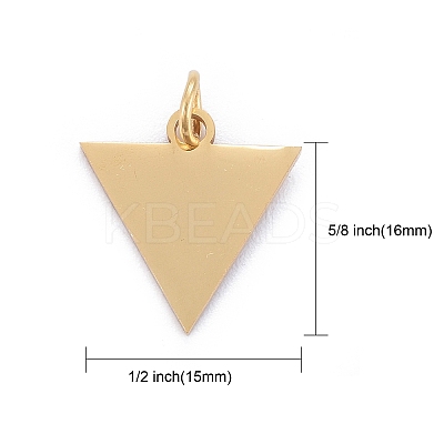 Ion Plating(IP) 304 Stainless Steel Pendants STAS-I311-22G-1