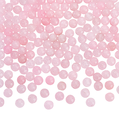 180Pcs Dyed Natural White Jade Round Beads Strands G-NB0002-87-1