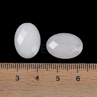 Natural White Jade Cabochons G-O175-15P-01-1