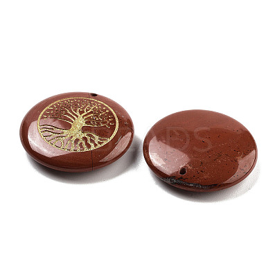 Natural Red Jasper Carved Pendants G-H007-06D-1