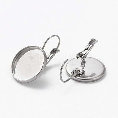 Tarnish Resistant 304 Stainless Steel Leverback Earring Findings LS-STAS-L253-005B-P-1