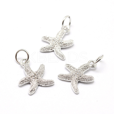 Brass Micro Pave Grade AAA Cubic Zirconia Pendants ZIRC-P072-05P-NR-1