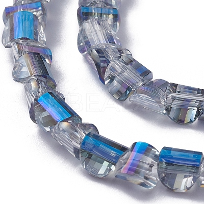 Electroplate Glass Beads Strands EGLA-L023B-HR01-1