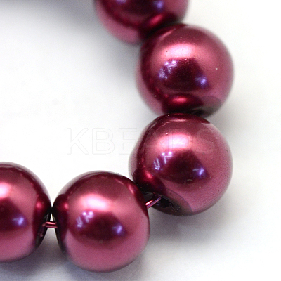 Baking Paint Glass Pearl Bead Strands HY-Q003-3mm-72-1