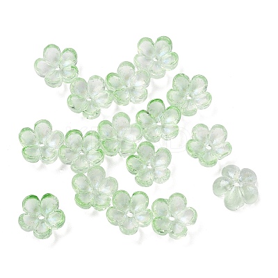 Dyed & Heated Glass Bead Caps GLAA-C042-01L-1