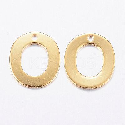 304 Stainless Steel Charms STAS-P141-O-1