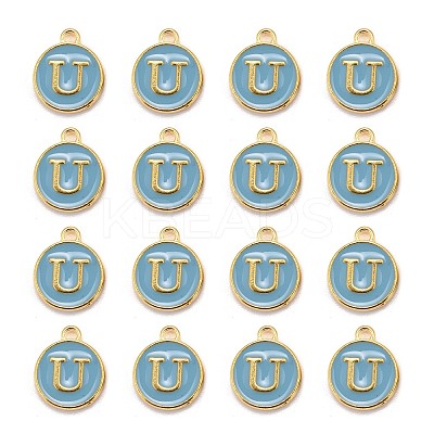Golden Plated Alloy Enamel Charms LS-ENAM-S118-04U-1
