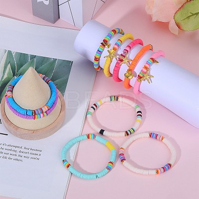 Stretch Charm Bracelets Sets BJEW-SZ0001-001-1