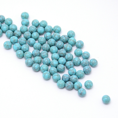 Resin Round Beads MRMJ-WH0068-34D-01-1