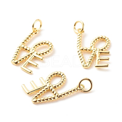 Brass Pendants KK-P208-07G-RS-1