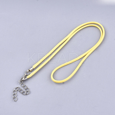 Waxed Cord Necklace Making NCOR-T001-62-1