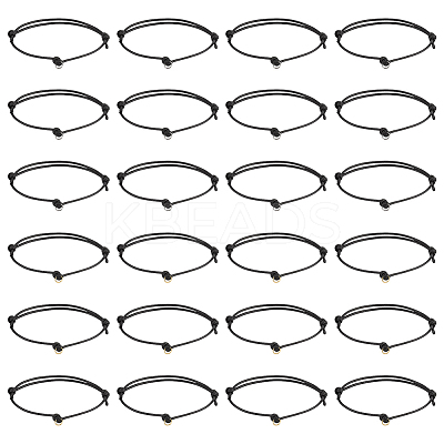 48Pcs 2 Colors Eco-Friendly Korean Waxed Polyester Cord Adjustable Bracelet Making AJEW-MA00002-1