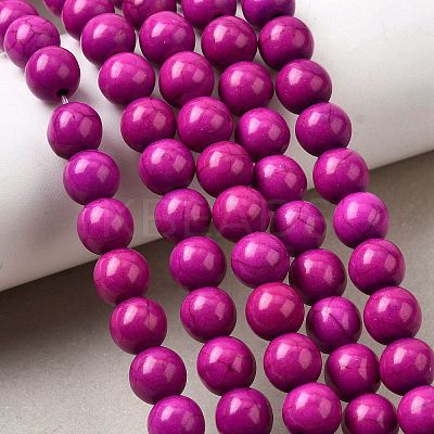 Synthetic Turquoise Beads Strands TURQ-G106-8mm-02O-1