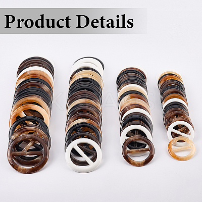 20Pcs Resin Tri-Glide Adjuster Buckles FIND-GF0008-12D-1