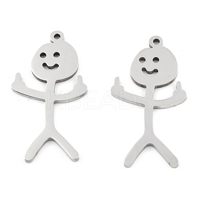 Non-Tarnish 201 Stainless Steel Pendants LS-STAS-N098-134P-1