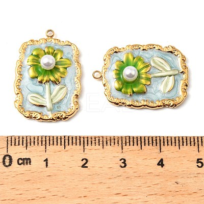 304 Stainless Steel Enamel Pendants STAS-Z145-11G-03-1