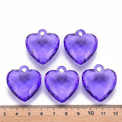 Transparent Acrylic Pendants TACR-T024-03B-936-1