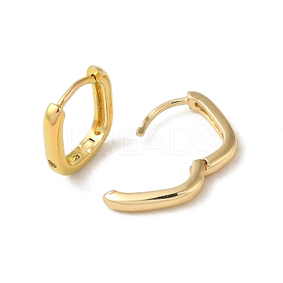 Brass Hoop Earring EJEW-L271-12KCG-05-1