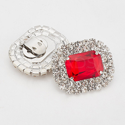 Alloy Rhinestone Shoe Decorations FIND-WH0126-417A-1