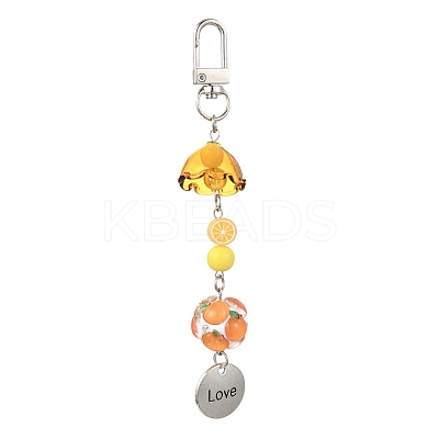 Handmade Polymer Clay & Acrylic & Resin & Glass Pendant Decorations KEYC-FS00037-03-1