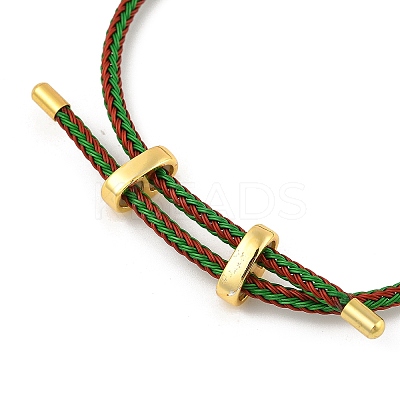 Braided Steel Wire Bracelets Making BJEW-H610-02G-34-1