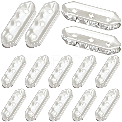 180Pcs 3-Hole Iron Grade A Rhinestone Bridge Spacers RB-BBC0001-04S-1