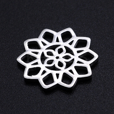 Non-Tarnish 201 Stainless Steel Filigree Joiners Links STAS-S105-JN893-1-1